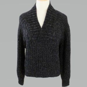 Anthropologie SP Dark Heather Gray Long Sleeve Sweater